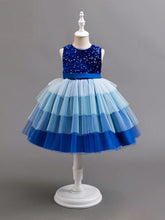 Christmas Partywear Santa Dress, Girls Lovely Vacation Birthday Party Sleeveless Mesh Cake Dress With Floral Belt, Princess Dress